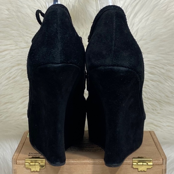 L.A.M.B. Nate Platform Suede Wedge Booties - Picture 5 of 13